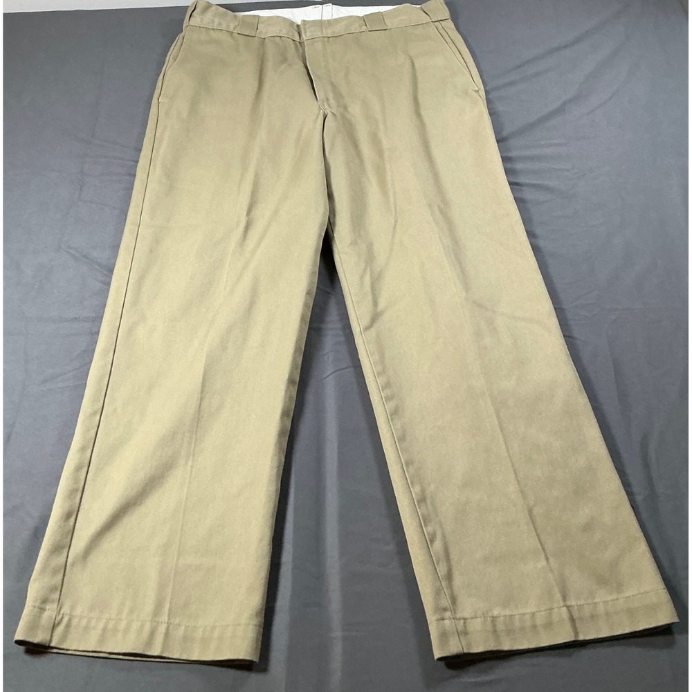 Dickies 874 Original Fit Work Pants Khaki Tan Straight Leg Mens 33x29